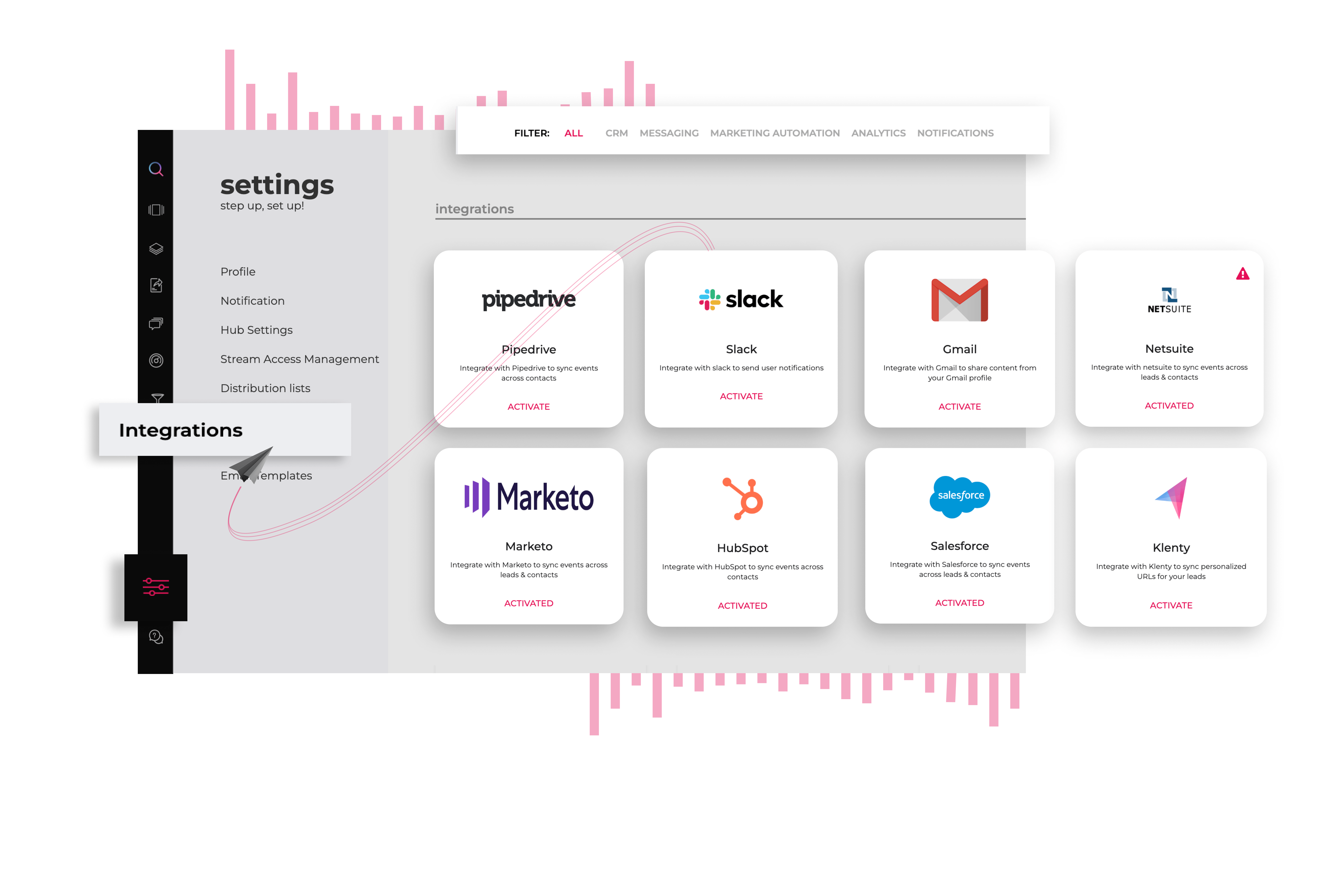 integrate with gdrive, sharepoint, dropbox