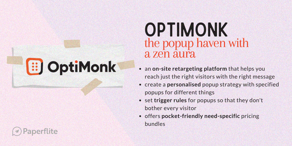 Summary of Optimonk's capabilities - by Paperflite