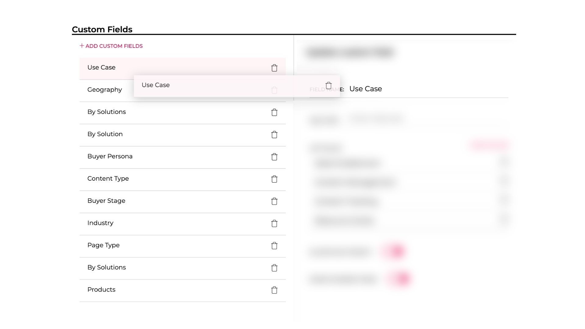 paperflite feature update november 2021 - reorder custom fields in settigns