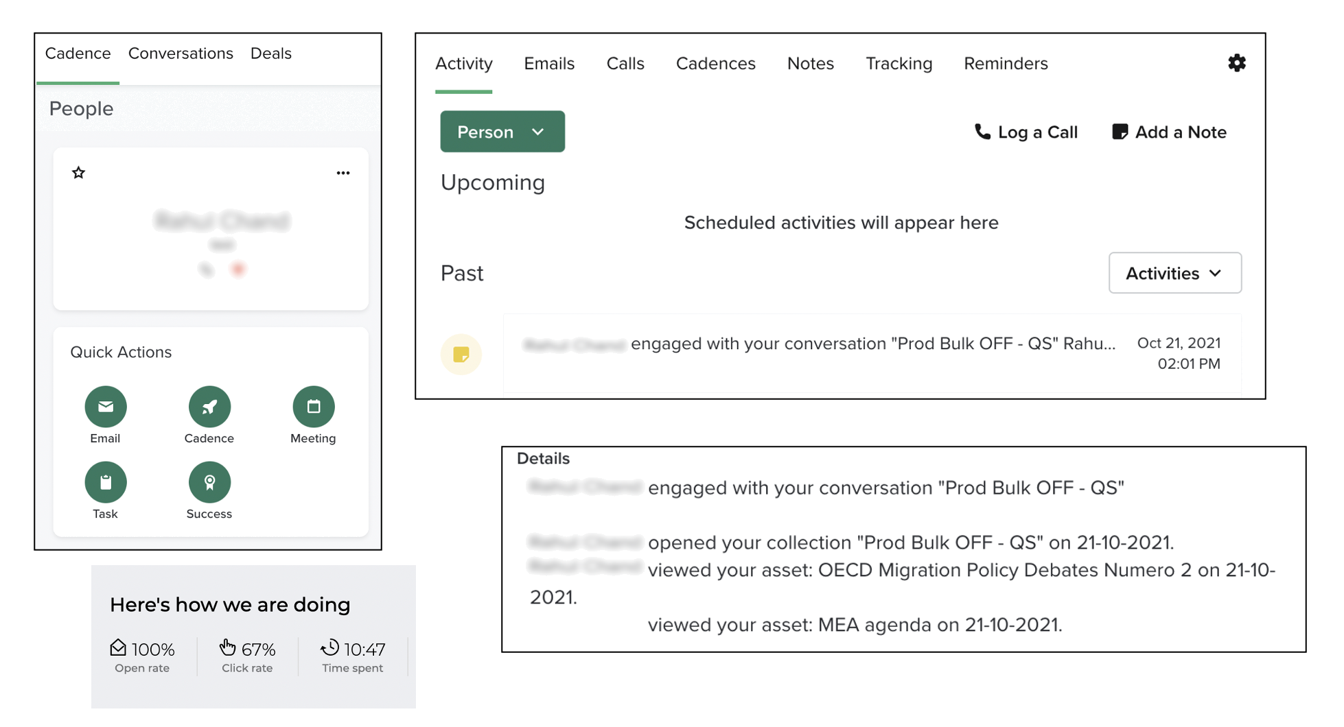 An image describing Salesloft's integration with Paperflite