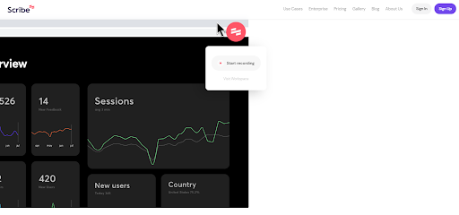 Image describing Scribe's landing page - by Paperflite