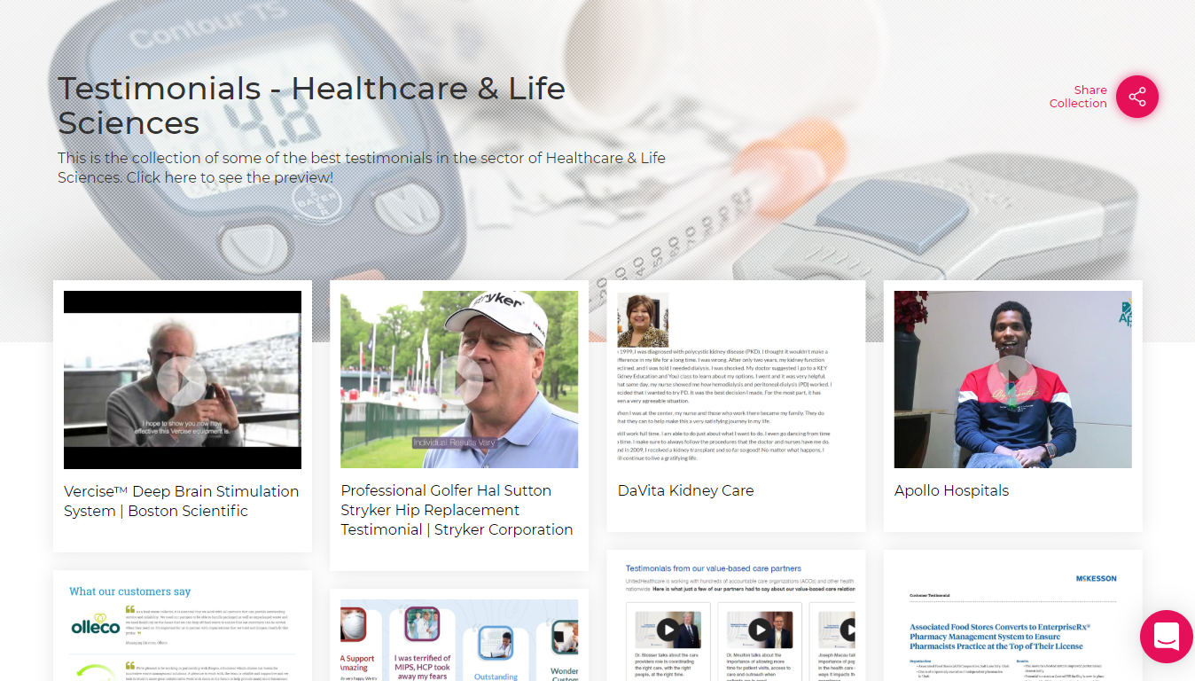 Testimonials-Healthcare & Life Sciences Sector